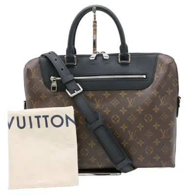 Pre-owned Louis Vuitton Brown Monogram Briefcase Tote Bag ()