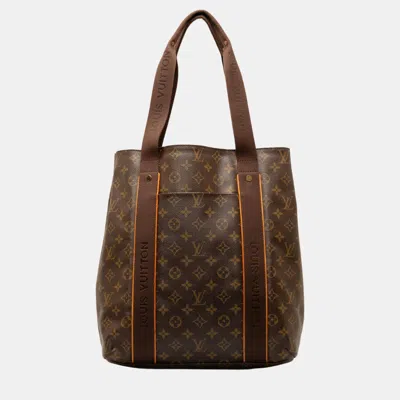 Pre-owned Louis Vuitton Brown Monogram Cabas Beaubourg