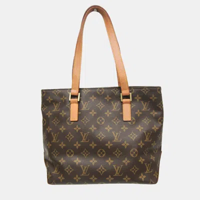 Pre-owned Louis Vuitton Brown Monogram Cabas Piano Tote Bag