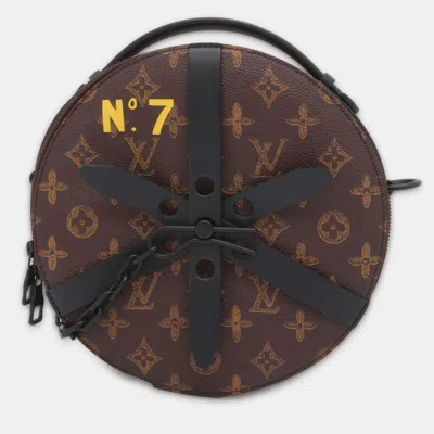 Pre-owned Louis Vuitton Brown Monogram Canvas 2022 N°7 Wheel Box Shoulder Bag