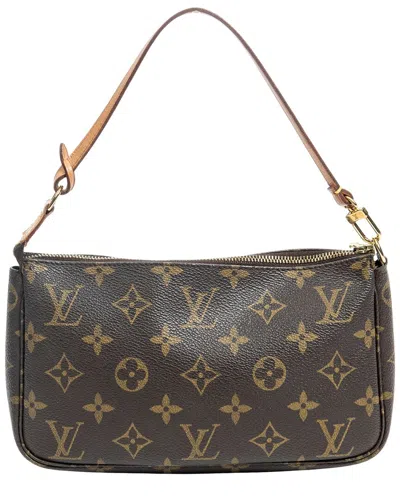 Pre-owned Louis Vuitton Brown Monogram Canvas Accessory Pouch (authentic Pre-loved)