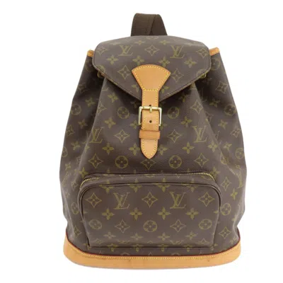 Pre-owned Louis Vuitton Brown Monogram Canvas Backpack ()
