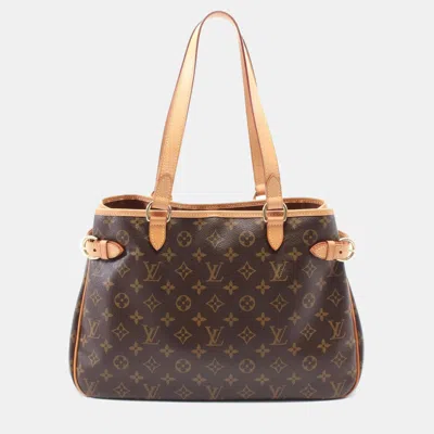 Pre-owned Louis Vuitton Brown Monogram Canvas Batignolles Horizontal Tote