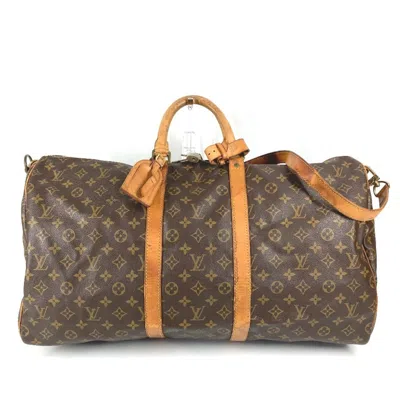 Pre-owned Louis Vuitton Brown Monogram Canvas Boston Bag Handbag Shoulder Bag ()