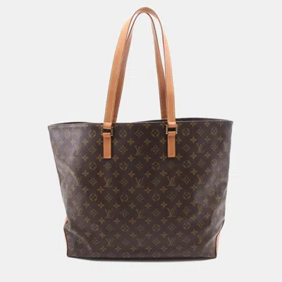 Pre-owned Louis Vuitton Brown Monogram Canvas Cabas Alto Tote Shoulder Bag
