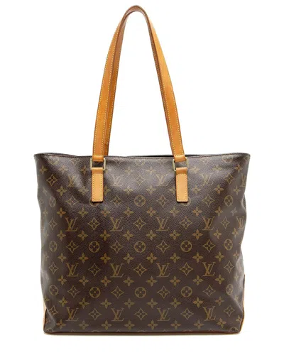 Pre-owned Louis Vuitton Brown Monogram Canvas Cabas Mezzo Tote (authentic Pre-loved)