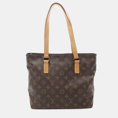 Pre-owned Louis Vuitton Brown Monogram Canvas Cabas Piano Bag
