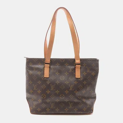 Pre-owned Louis Vuitton Brown Monogram Canvas Cabas Piano Shoulder Bag