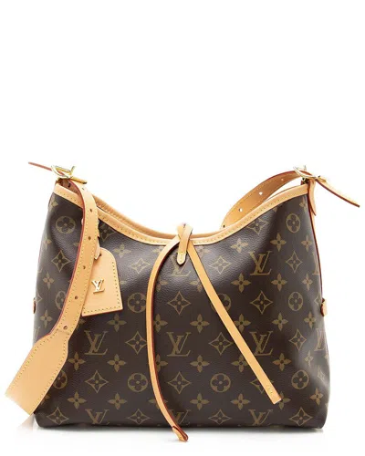 Pre-owned Louis Vuitton Brown Monogram Canvas Carryall Pm (authentic Pre-loved)