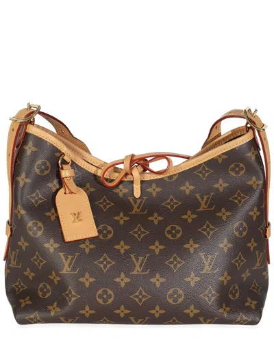 Pre-owned Louis Vuitton Brown Monogram Canvas Carryall Pm (authentic Pre-loved)
