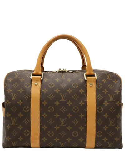 Pre-owned Louis Vuitton Brown Monogram Canvas Carryall Travel (authentic Pre-loved)
