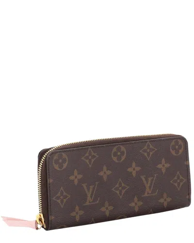 Louis Vuitton Brown Monogram Canvas Clemence Wallet