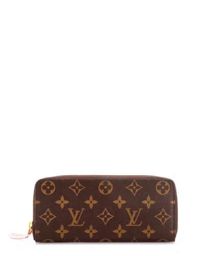 Louis Vuitton Brown Monogram Canvas Clemence Wallet (authentic Pre-loved)