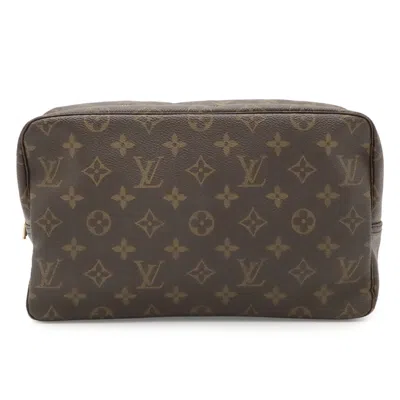 Pre-owned Louis Vuitton Brown Monogram Canvas Clutch Bag Pouch ()