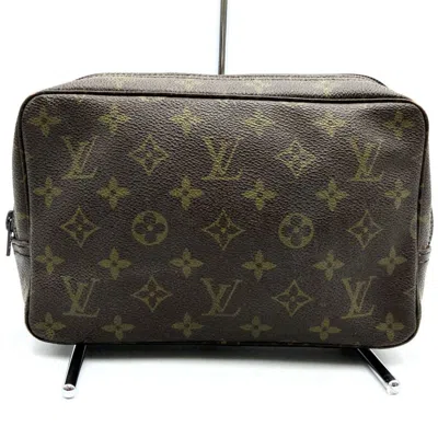 Pre-owned Louis Vuitton Brown Monogram Canvas Clutch Bag ()