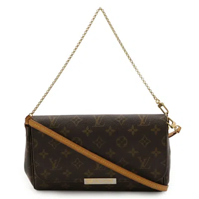 Pre-owned Louis Vuitton Brown Monogram Canvas Clutch Bag Shoulder Bag ()