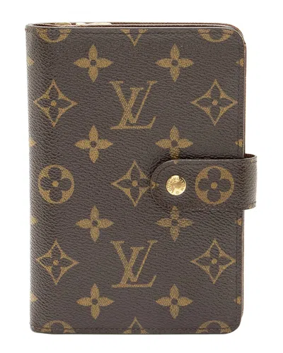 Louis Vuitton Brown Monogram Canvas Coated Canvas Vintage Porte Papier Zipper  Wallet (authentic Pre