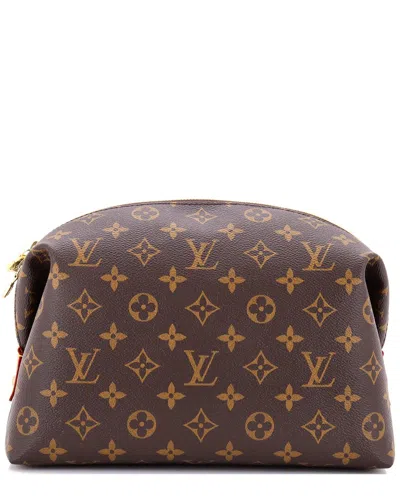 Pre-owned Louis Vuitton Brown Monogram Canvas Cosmetic Pouch Nm Gm (authentic Pre-loved)