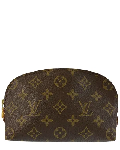 Pre-owned Louis Vuitton Brown Monogram Canvas Cosmetic Pouch Pm (authentic Pre-loved)