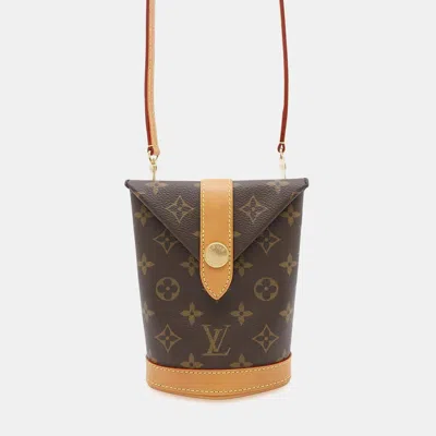 Pre-owned Louis Vuitton Brown Monogram Canvas Envelope Pouch Bag