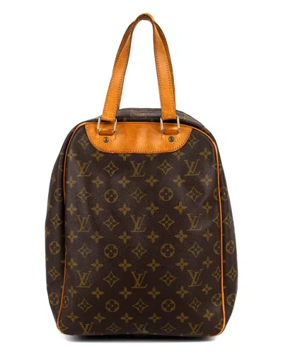 Pre-owned Louis Vuitton Brown Monogram Canvas Excursion Shoe Handbag (authentic Pre-loved)
