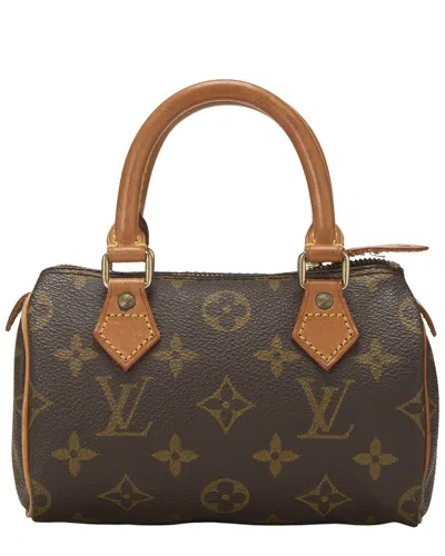 Louis Vuitton Brown Monogram Canvas Hl Speedy Mini (authentic Pre-loved)