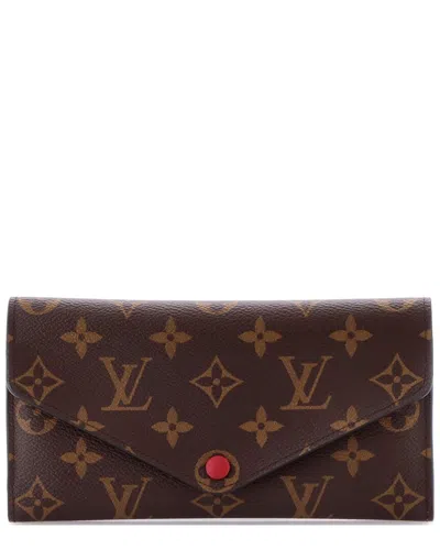 Pre-owned Louis Vuitton Brown Monogram Canvas Josephine Wallet Nm (authentic Pre-loved)