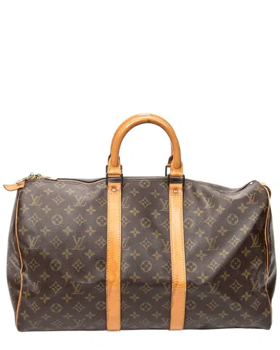 Louis Vuitton Brown Monogram Canvas Keepall 45 (authentic Pre-loved)