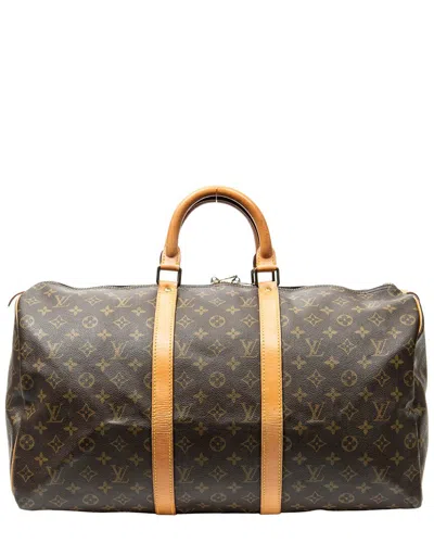 Louis Vuitton Brown Monogram Canvas Keepall 45 (authentic Pre-loved)