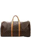 Louis Vuitton Brown Monogram Canvas Keepall 60 (authentic Pre-loved) In Brown
