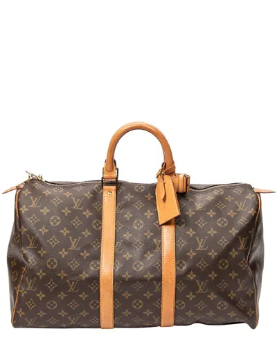 Pre-owned Louis Vuitton Brown Monogram Canvas Keepall (authentic Pre-loved)
