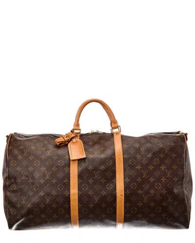 Pre-owned Louis Vuitton Brown Monogram Canvas Keepall (authentic Pre-loved)