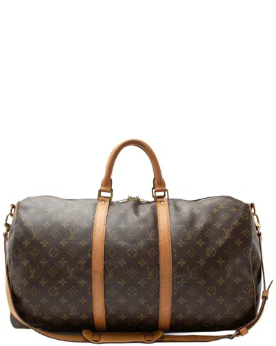 Pre-owned Louis Vuitton Brown Monogram Canvas Keepall Bandouliere 50 (authentic Pre-  Loved)