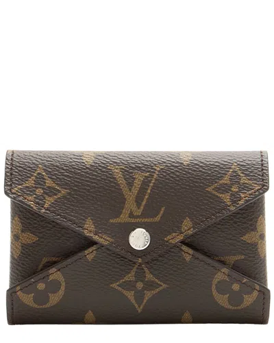 Pre-owned Louis Vuitton Brown Monogram Canvas Kirigami Card Holder (authentic Pre-loved)