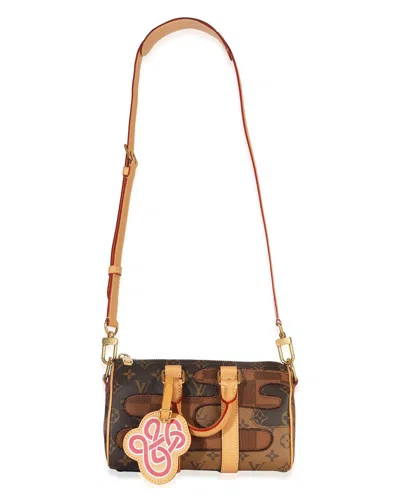 Pre-owned Louis Vuitton Brown Monogram Canvas Landscape Keepall Bandouliere 25  (authentic Pre-loved)