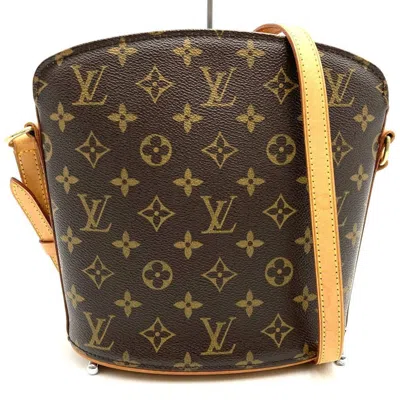 Pre-owned Louis Vuitton Brown Monogram Canvas Leather Shoulder Bag ()