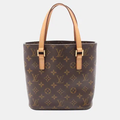 Pre-owned Louis Vuitton Brown Monogram Canvas Leather Vavin Pm Hand Tote Bag