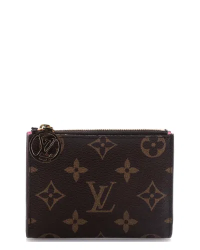Pre-owned Louis Vuitton Brown Monogram Canvas Lisa Wallet (authentic Pre-loved)