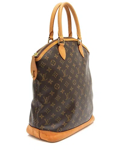 Pre-owned Louis Vuitton Brown Monogram Canvas Lockit Satchel (authentic Pre-loved)