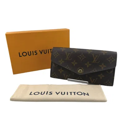 Pre-owned Louis Vuitton Brown Monogram Canvas Long Bill Wallet (bi-fold) ()