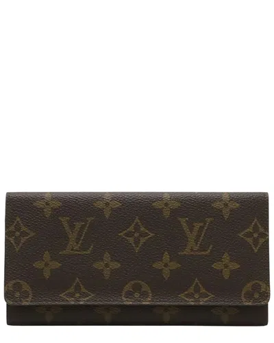 Louis Vuitton Brown Monogram Canvas Long Wallet (authentic Pre-loved)