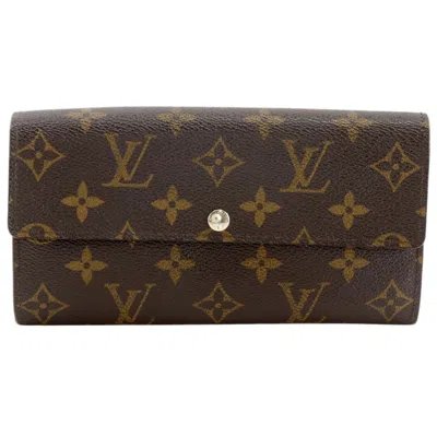 Pre-owned Louis Vuitton Brown Monogram Canvas Long Wallet (bi-fold) ()