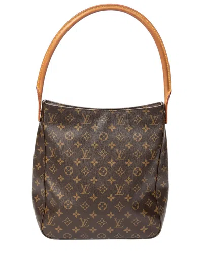 Pre-owned Louis Vuitton Brown Monogram Canvas Looping (authentic Pre-loved)