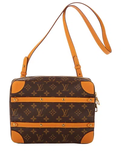 Louis Vuitton Brown Monogram Canvas Ltd. Ed. Défilé Homme Automne-hiver 2019  Soft Trunk (authentic