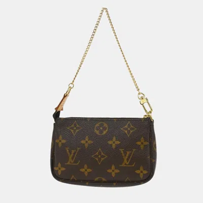 Pre-owned Louis Vuitton Monogram Mini Pochette Accessoires Handbag