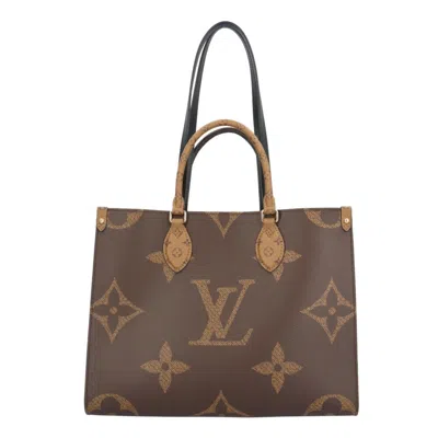 Pre-owned Louis Vuitton Brown Monogram Canvas Monogram Reverse Shoulder Bag ()