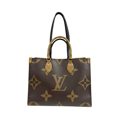 Pre-owned Louis Vuitton Brown Monogram Canvas Monogram Reverse Shoulder Bag ()