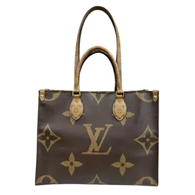Pre-owned Louis Vuitton Brown Monogram Canvas Monogram Reverse Shoulder Bag ()