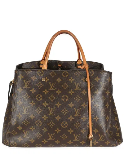 Pre-owned Louis Vuitton Brown Monogram Canvas Montaigne Gm (authentic Pre-loved)