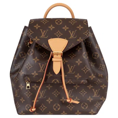 Pre-owned Louis Vuitton Brown Monogram Canvas Montsouris Mm Backpack Bag